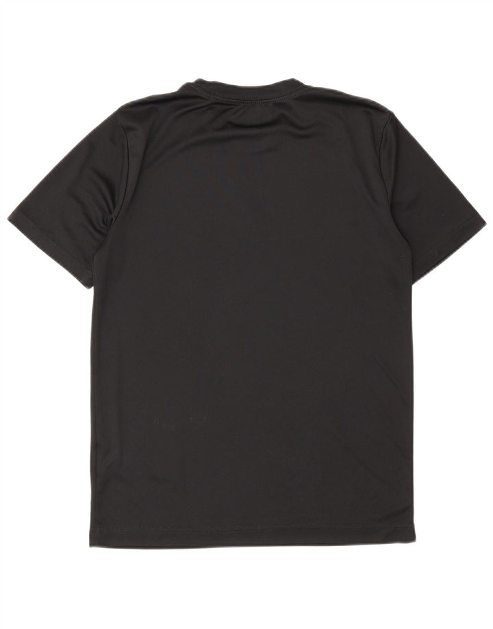 Футболка с рисунком Jordan Dri Fit для мальчиков, топ 12–13 лет, большой черный полиэстер