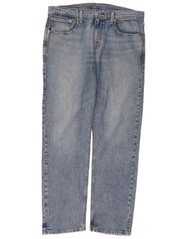 Мужские зауженные джинсы Levi's 502 W33 L32 синие, хлопок