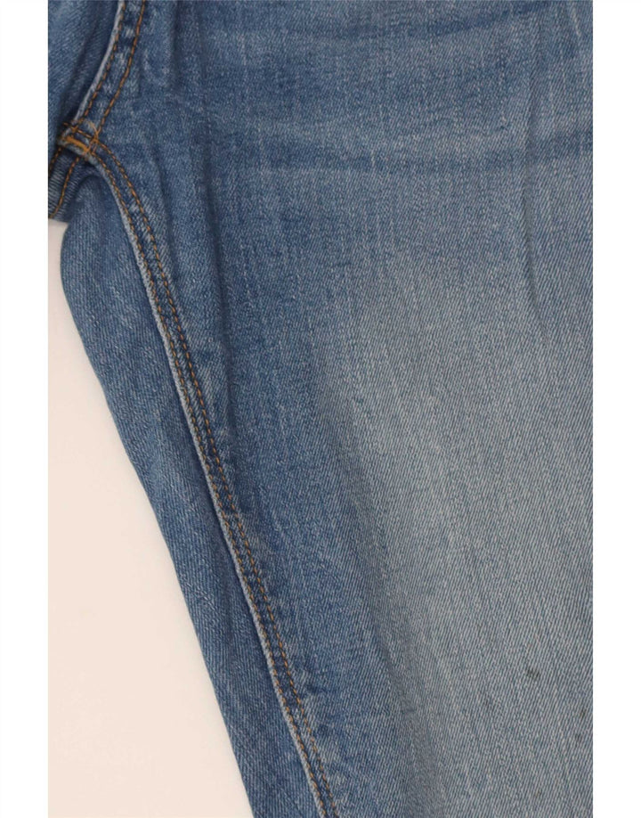 Женские потертые узкие джинсы Zara EU 38, маленькие W28 L28, синие