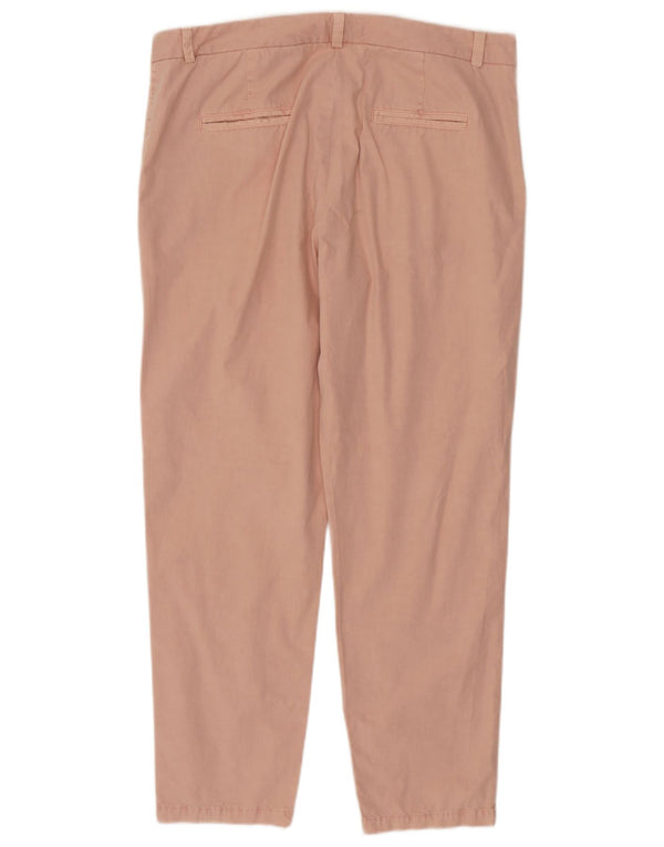 Женские узкие брюки-чиносы Marks & Spencer UK 16, большие W36 L28, розовый хлопок