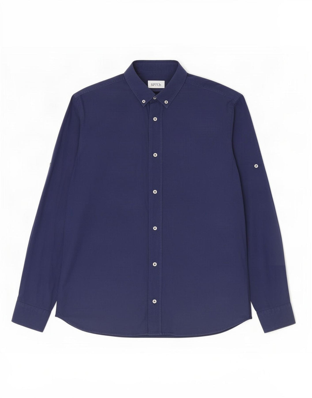 Мужская рубашка свободного кроя Zara, маленькая, темно-синяя