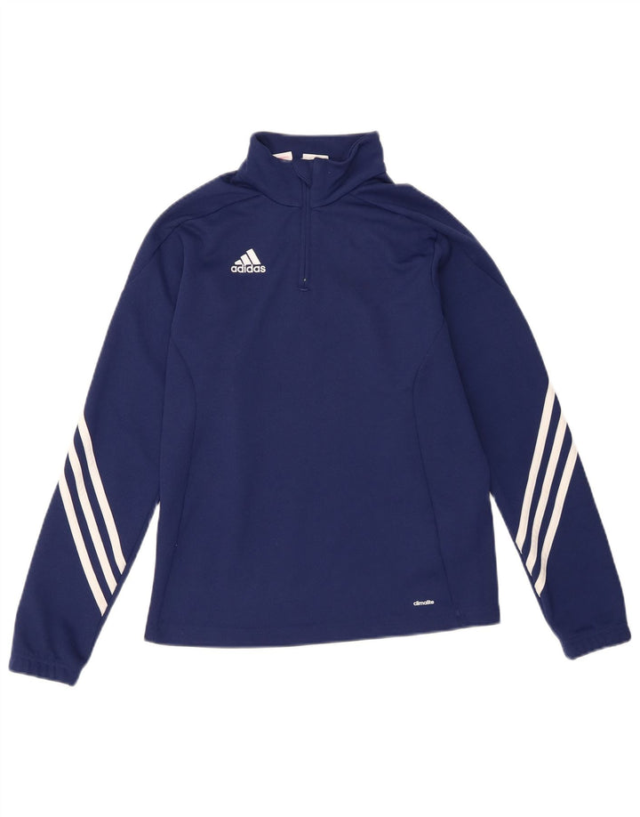 Спортивный костюм-пуловер Adidas Climalite для мальчиков 11–12 лет, большой темно-синий