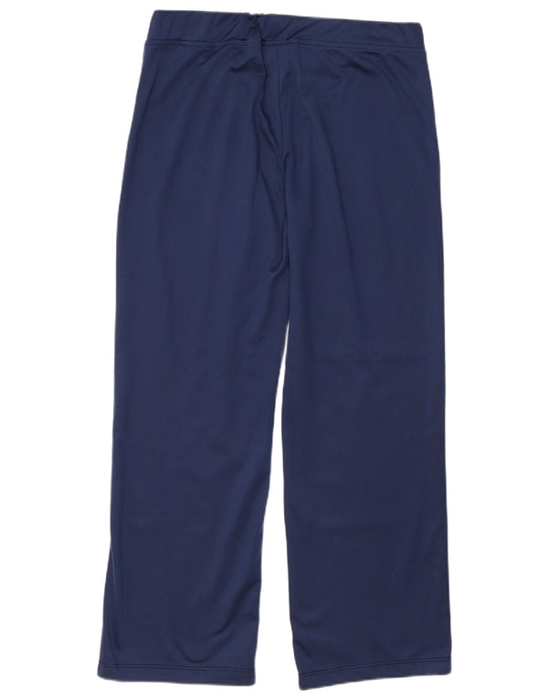 Женские спортивные брюки ASICS UK 16, большие темно-синие, полиэстер