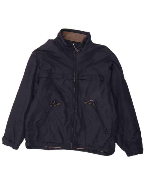 Invicta Mens Windbreaker Jacket UK 38 Medium Navy Blue Polyamide