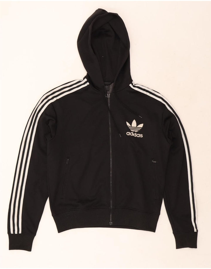 Мужской джемпер с капюшоном Adidas большой черный полиэстер