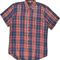 BALLOON Mens Short Sleeve Shirt Size 15 3/4 40 Medium Multicoloured Check Vintage Balloon and Second-Hand Balloon from Messina Hembry 