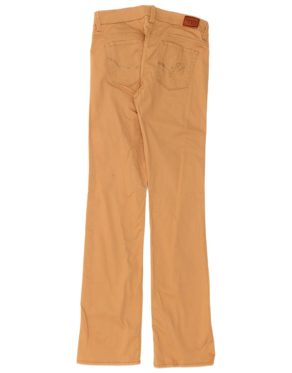 Женские прямые повседневные брюки Guess Starlet W28 L34, бежевый хлопок