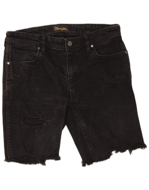 Женские джинсовые шорты Wrangler W30, средний черный, хлопок