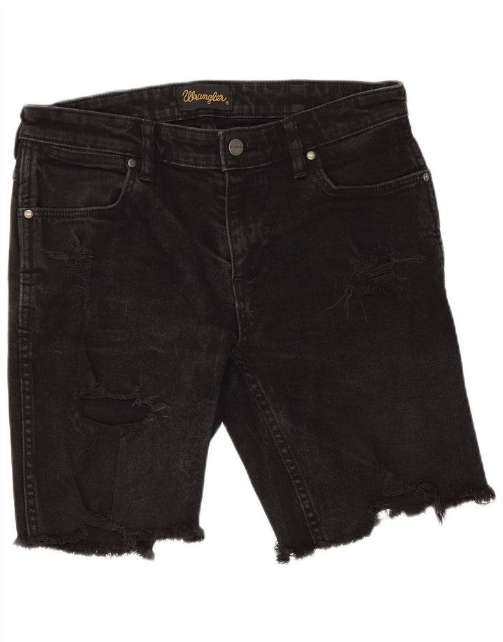 Женские джинсовые шорты Wrangler W30, средний черный, хлопок