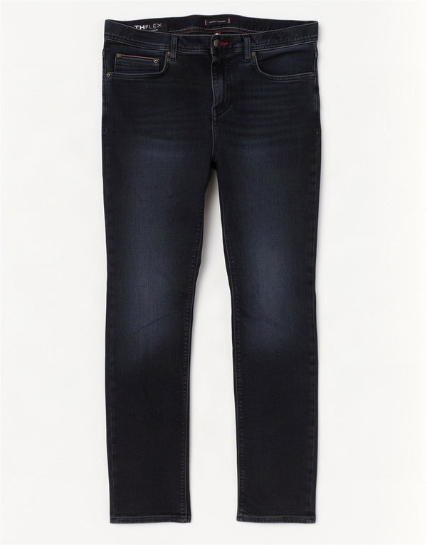 Tommy Hilfiger Mens Layton Slim Jeans W34 L30 Navy Blue Cotton