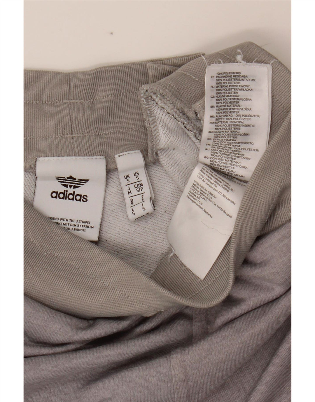 ADIDAS Mens Graphic Sport Shorts Small  Grey Colourblock Polyester Vintage Adidas and Second-Hand Adidas from Messina Hembry 