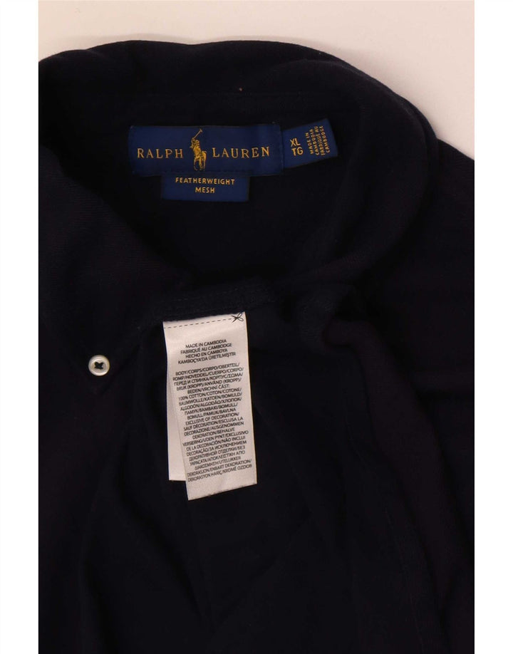 Мужская рубашка Ralph Lauren XL, темно-синяя, хлопок