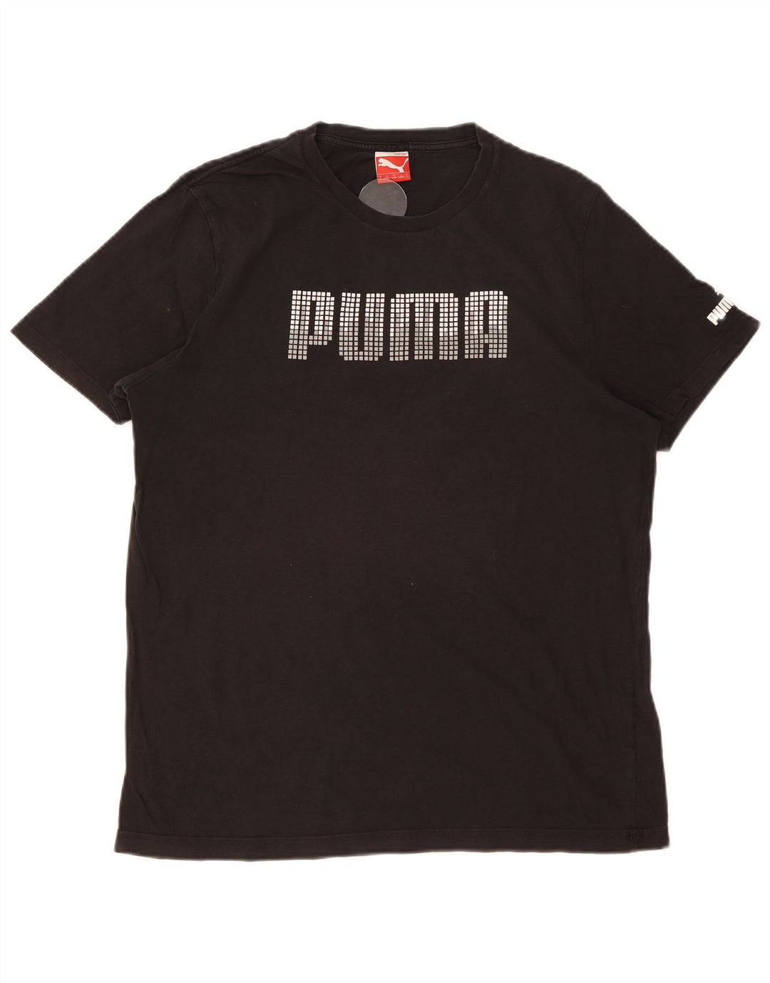 Мужская футболка с рисунком PUMA, большая черная