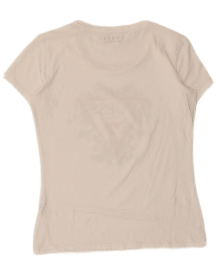 Женская футболка с рисунком Guess Top UK 12, средний белый