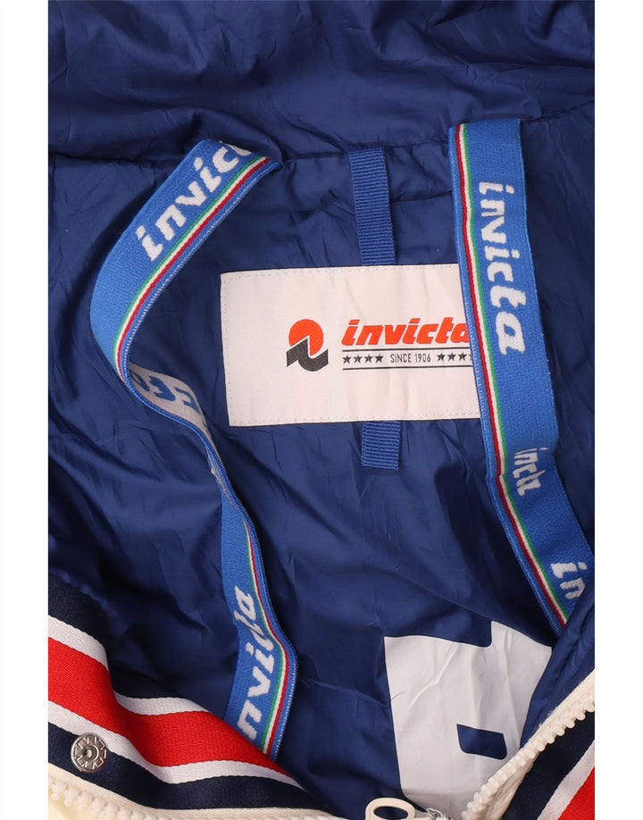 Мужская утепленная куртка Invicta с капюшоном UK 36 маленькая белая полиамид