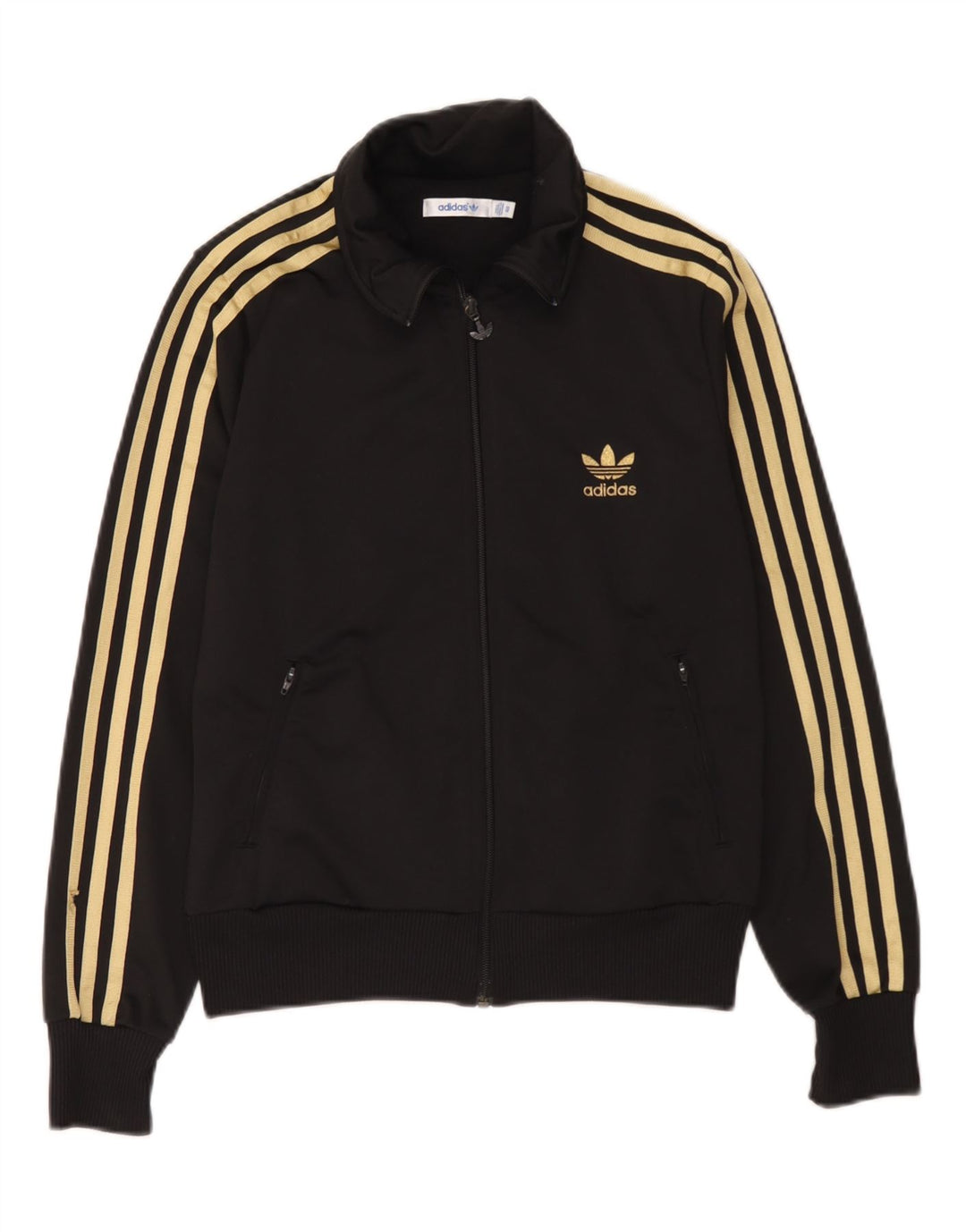 Женский спортивный костюм Adidas с графическим рисунком, верхняя куртка EU 40, средний черный полиэстер