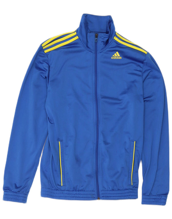 Мужская спортивная куртка Adidas UK 36/38, маленький синий полиэстер