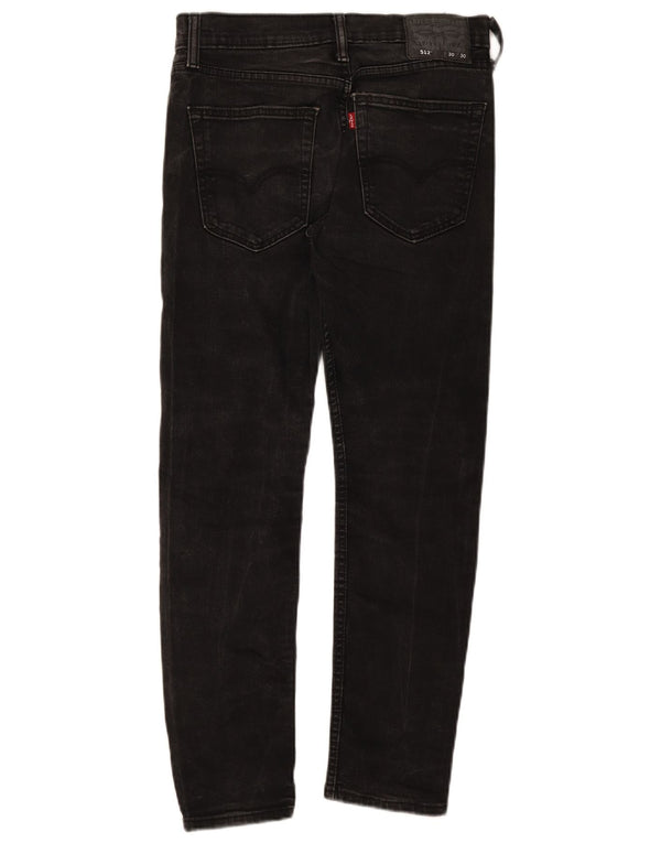 Женские зауженные джинсы Levi's 512 W30 L27, черный хлопок