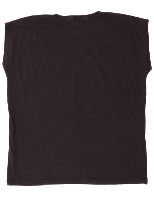 ALPHA INDUSTRIES Женский жилет с рисунком UK 22 3XL, черный хлопок