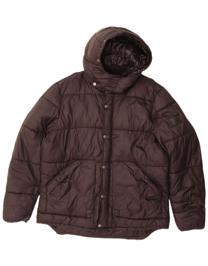 Мужская утепленная куртка с капюшоном Barbour UK 42 XL черная из полиамида