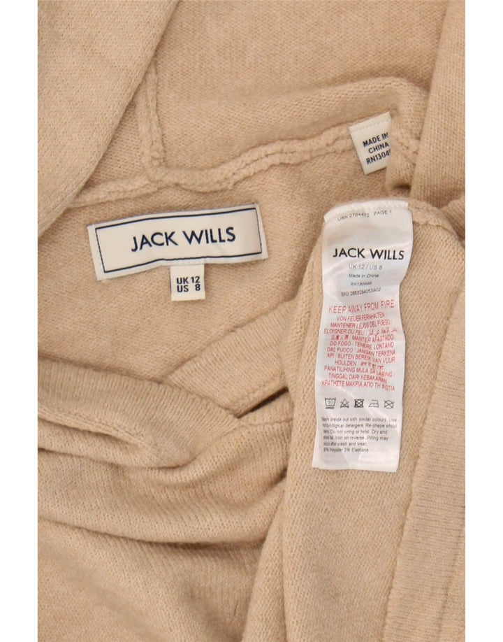 Женский свободный свитер с капюшоном Jack Wills UK 12, средний бежевый