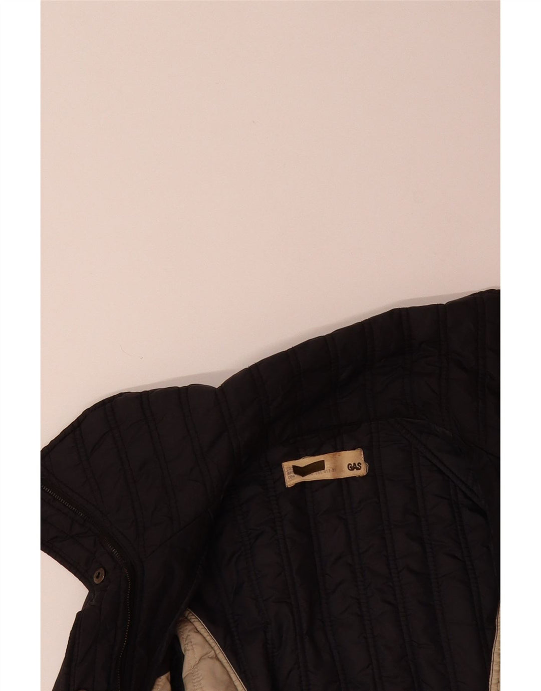 GAS Womens Loose Fit Padded Jacket UK 10 Small Black