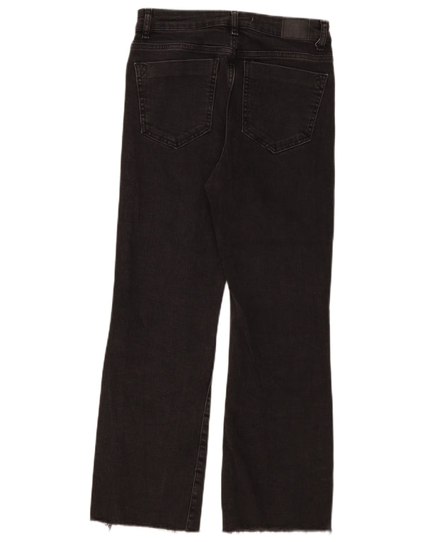 Женские прямые джинсы Zara EU 38, маленькие W28 L26, черные