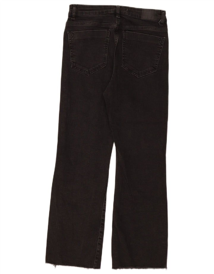 Женские прямые джинсы Zara EU 38, маленькие W28 L26, черные