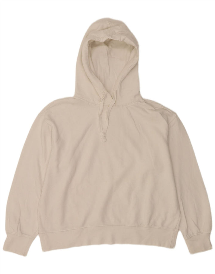 Женский джемпер с капюшоном оверсайз Zara UK 16, большой белый
