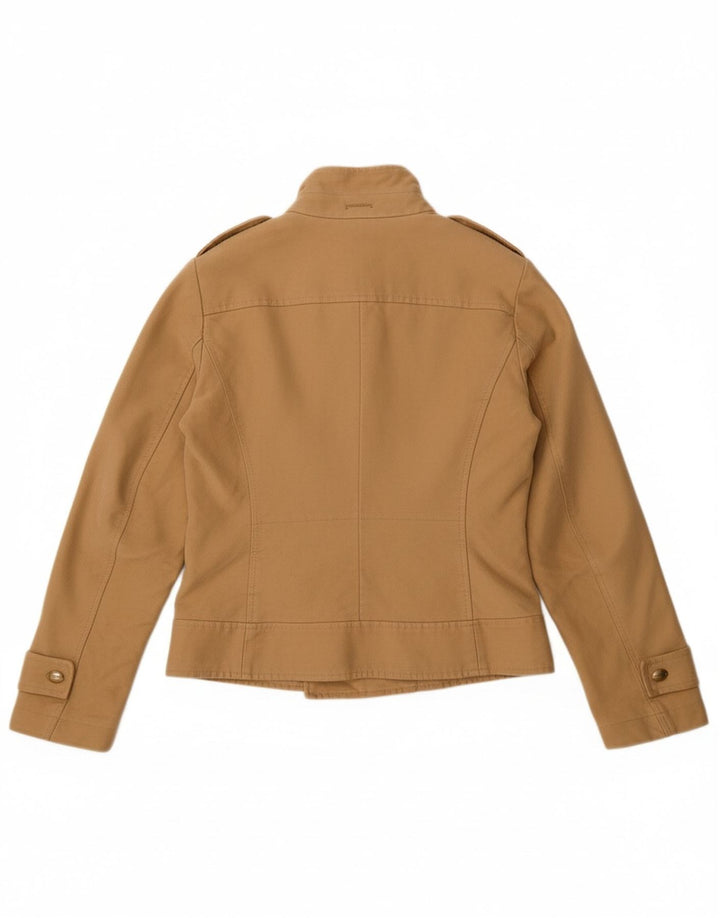 PIRELLI Womens Military Jacket IT 42 Medium Beige Viscose