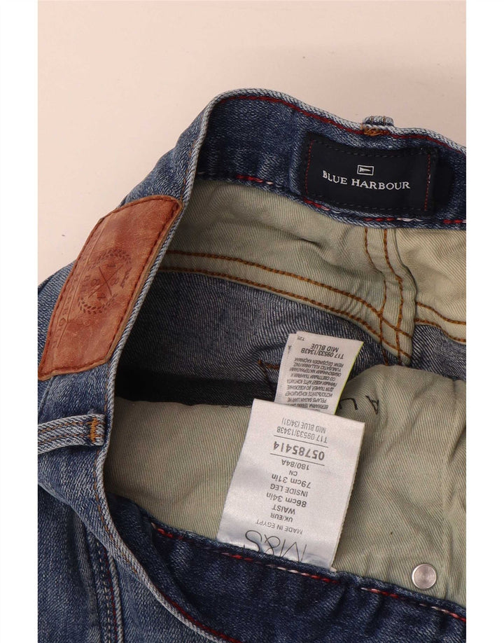 Мужские прямые джинсы Marks & Spencer Blue Harbour W34 L31, хлопок