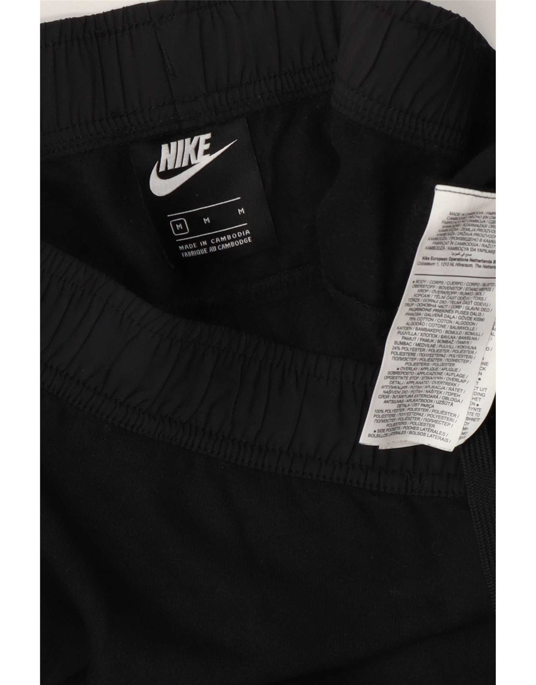 Мужские спортивные брюки с графическим рисунком Nike, джоггеры, средний черный, хлопок