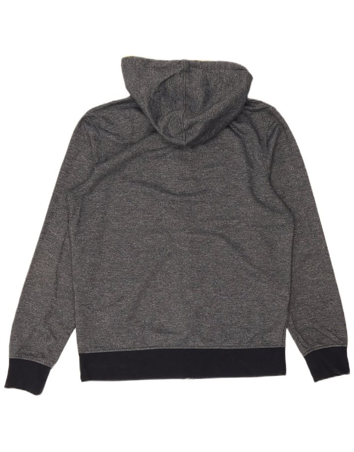 Мужской свитер с капюшоном на молнии Jack & Jones, средний серый хлопок с крапинками