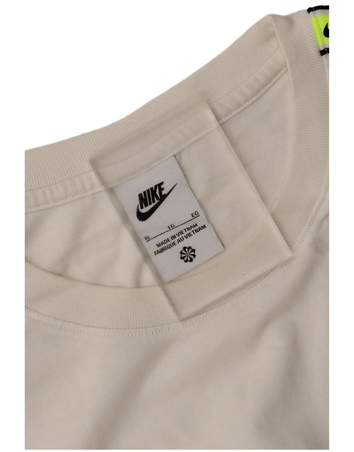 Мужская футболка с рисунком Nike Top XL, белая с цветными блоками