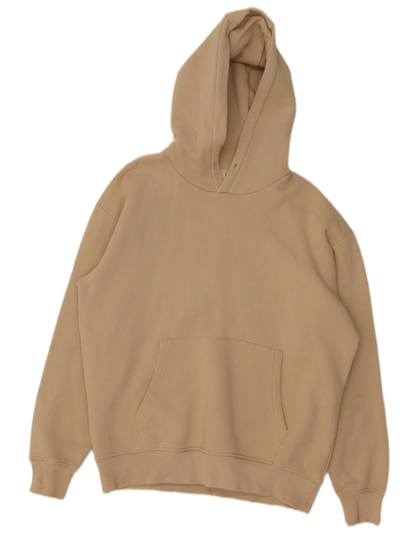 Мужской джемпер с капюшоном Zara 2XL, бежевый, хлопок