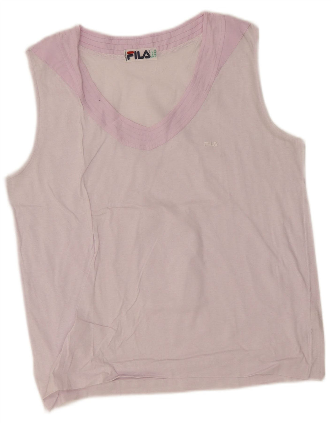 Женский жилет Fila, США 12, большой, фиолетовый, хлопок