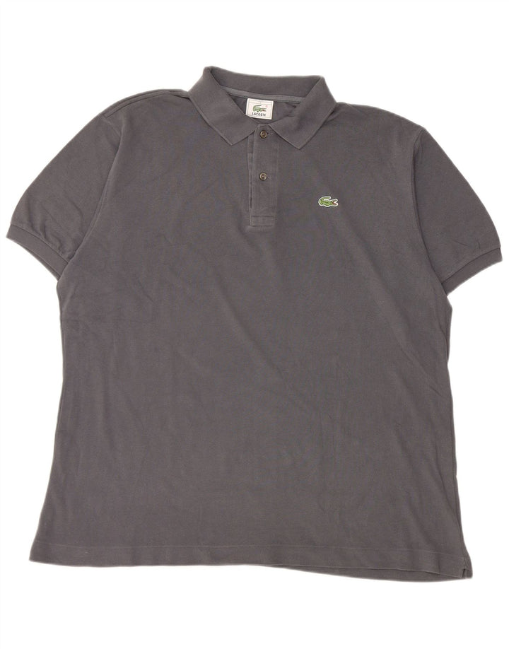 Мужская рубашка-поло Lacoste, размер 7, 2XL, серая, хлопок