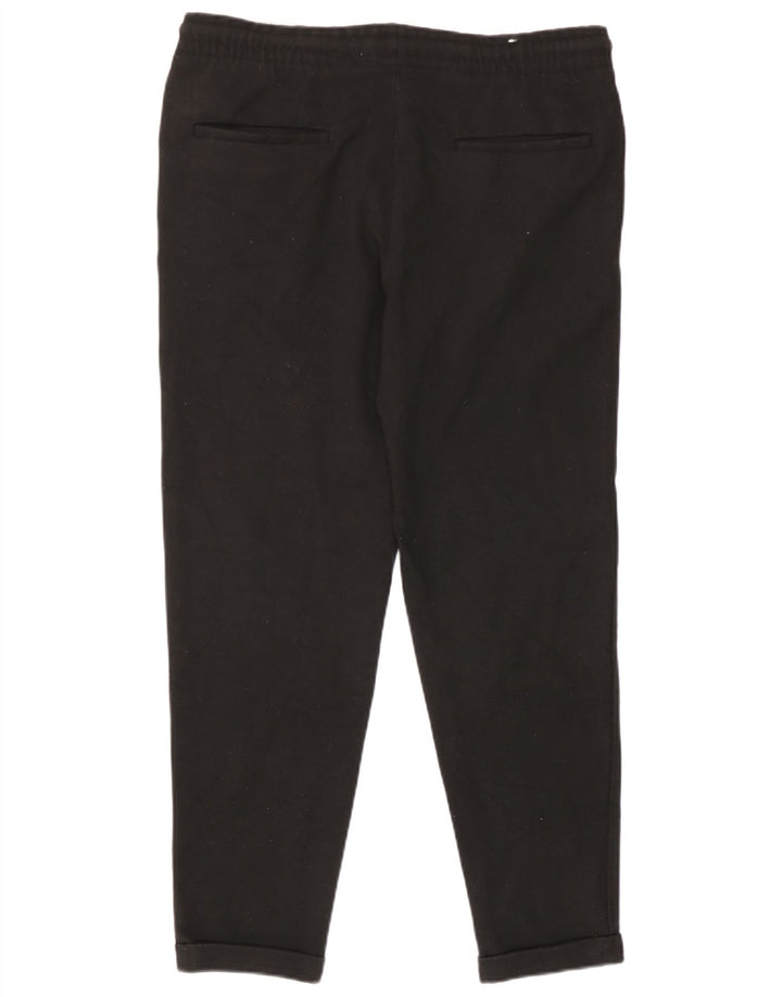 Мужские укороченные брюки Zara Medium W31 L26, черные, полиэстер
