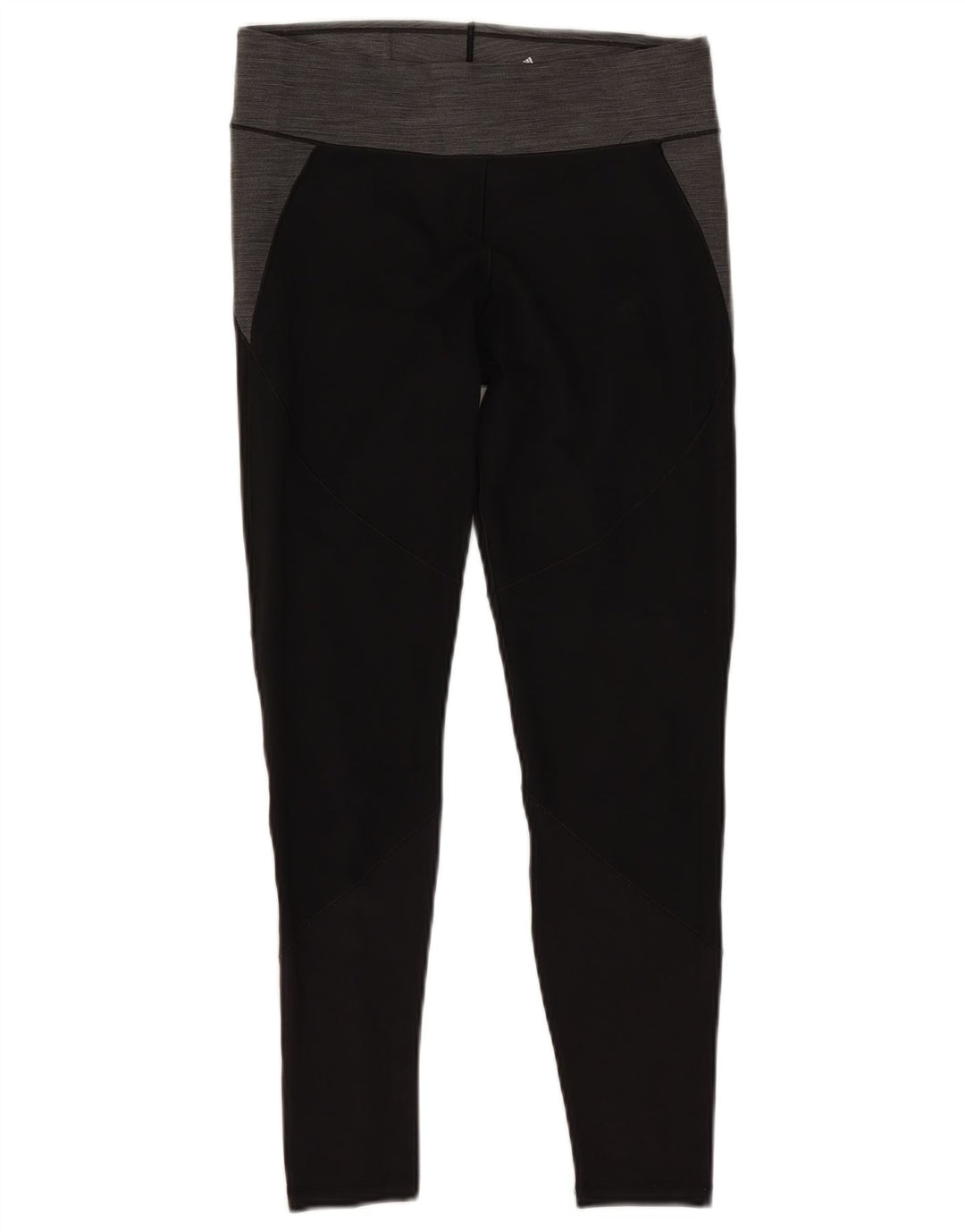 ADIDAS Womens Climalite Leggings UK 12/14 Medium Black Colourblock