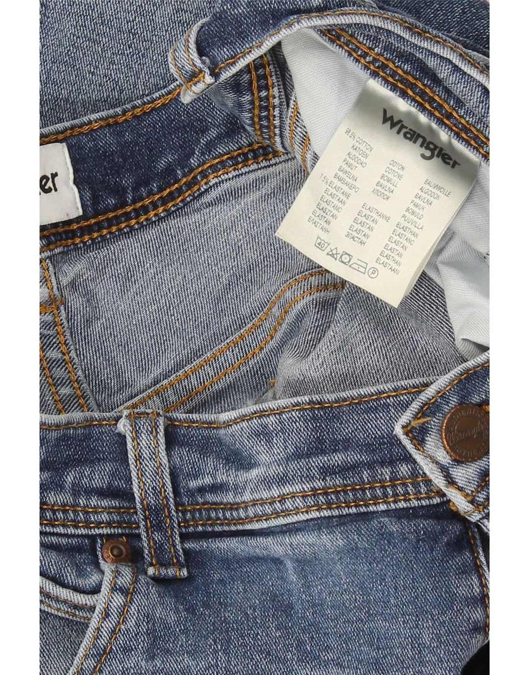 Мужские прямые джинсы Wrangler Texas W38 L32, синий хлопок