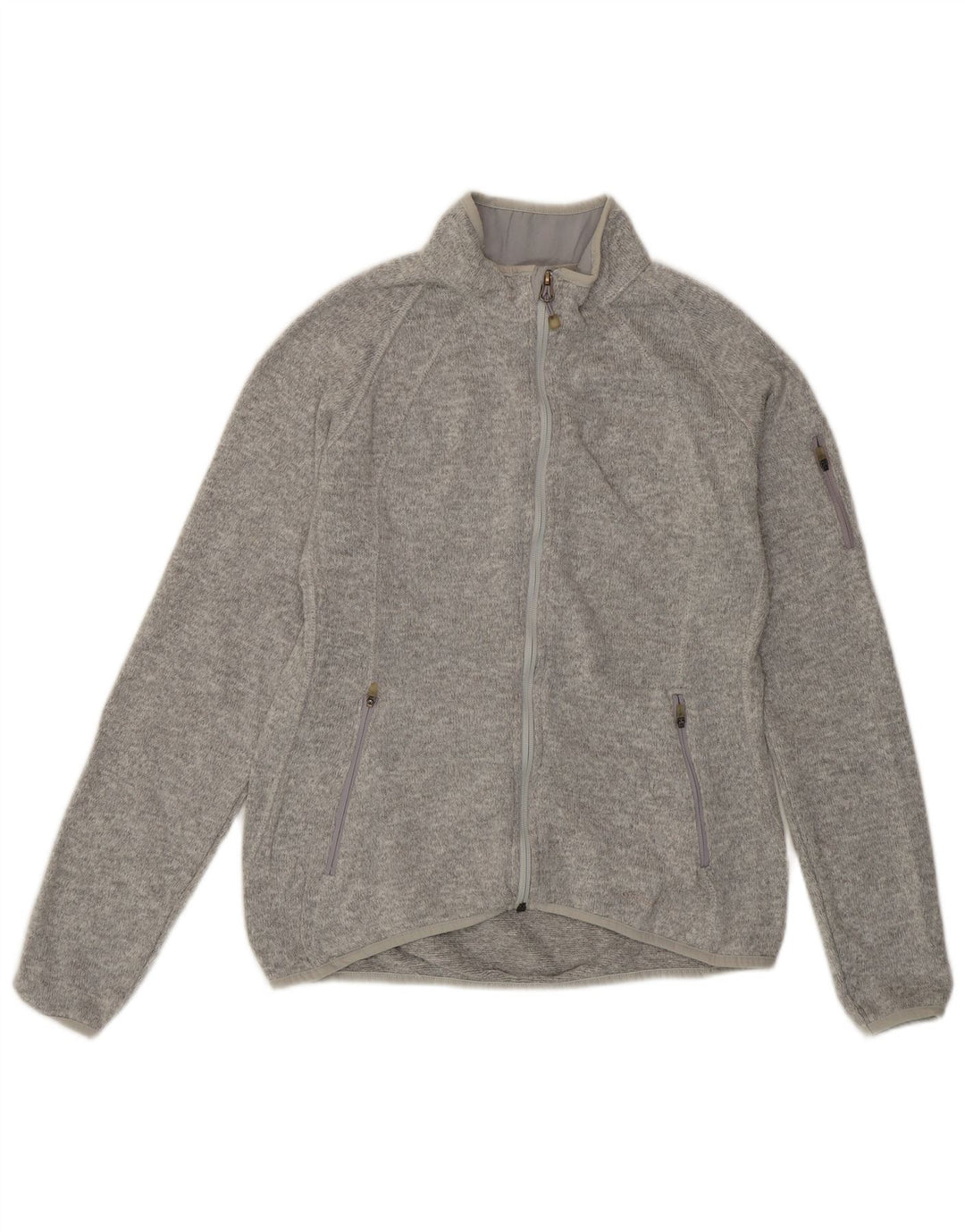 Женский спортивный костюм Eddie Bauer, верхняя куртка UK 14, средний серый полиэстер