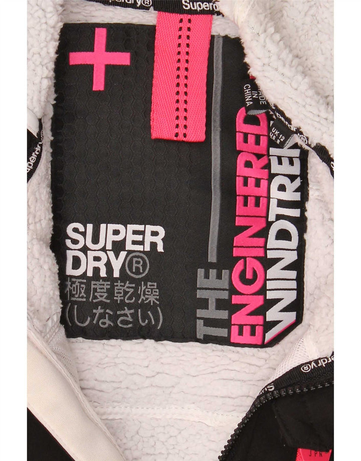 Женская ветровка с капюшоном Superdry UK 12, средний черный