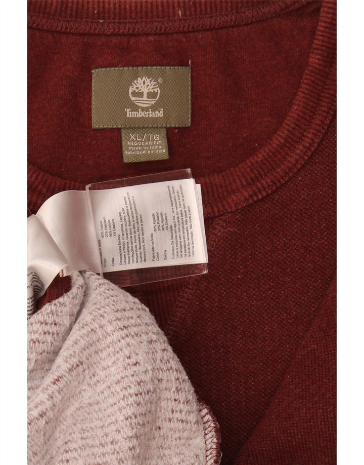 TIMBERLAND Мужской свитшот стандартного кроя XL, красный хлопок