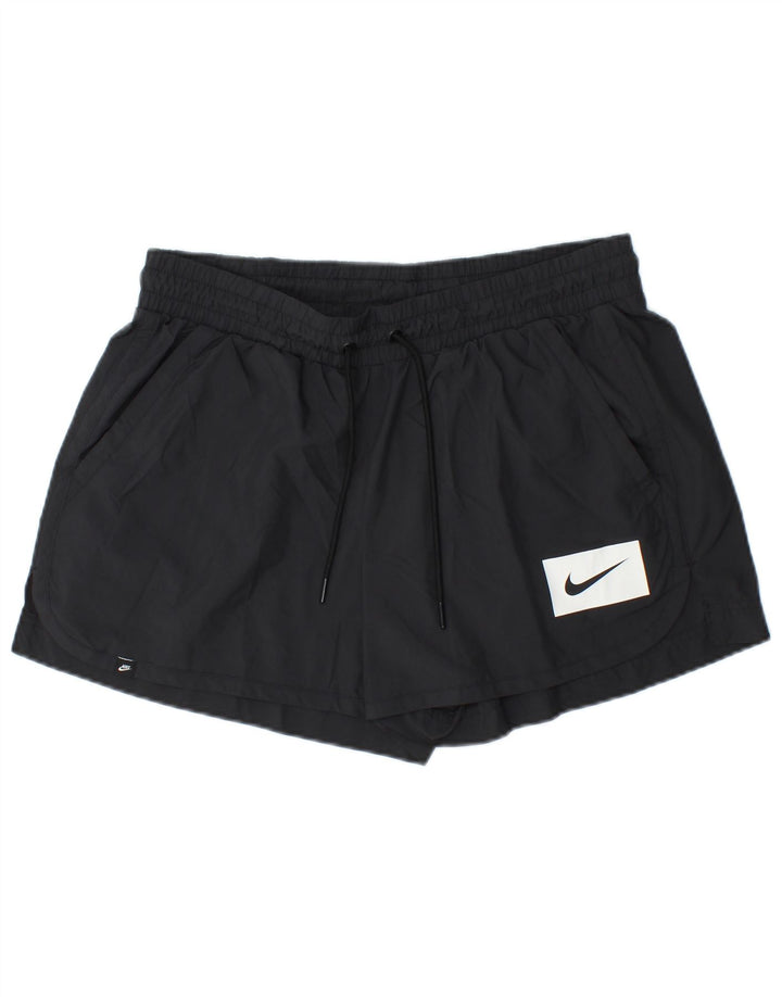 Женские спортивные шорты NIKE UK 14, средний черный полиэстер