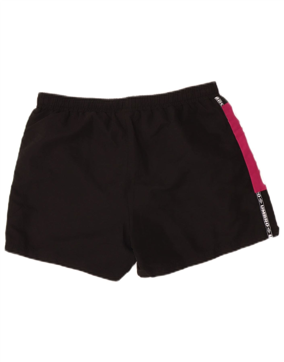 Umbro Мужские спортивные шорты с графическим рисунком, средние черные полиэстер с цветными блоками