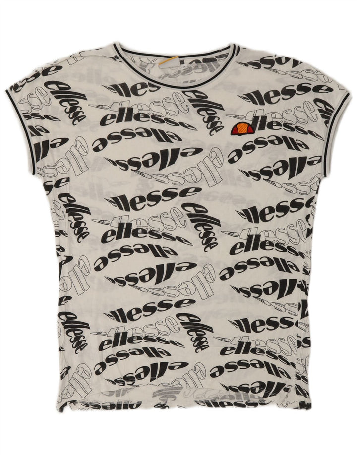 ELLESSE Мужская футболка с рисунком, маленький белый