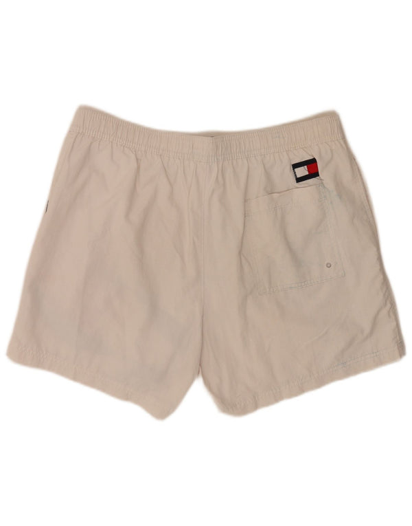 Tommy Hilfiger Мужские шорты для плавания с графикой стандартного размера XL, белые с цветными блоками