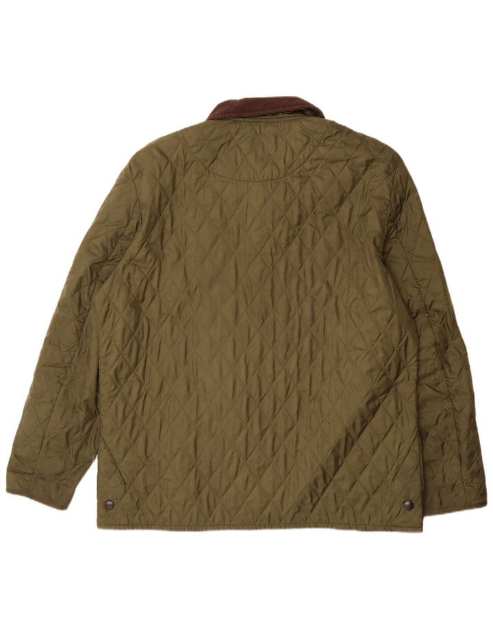 Мужская стеганая куртка Barbour UK 42 XL Хаки с цветными блоками