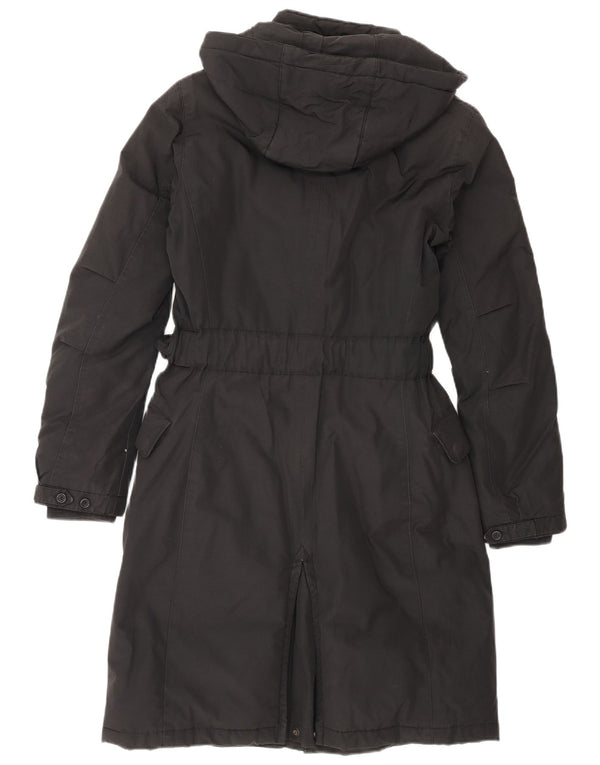 Женское стеганое пальто с капюшоном Woolrich UK 6 XS, черный хлопок