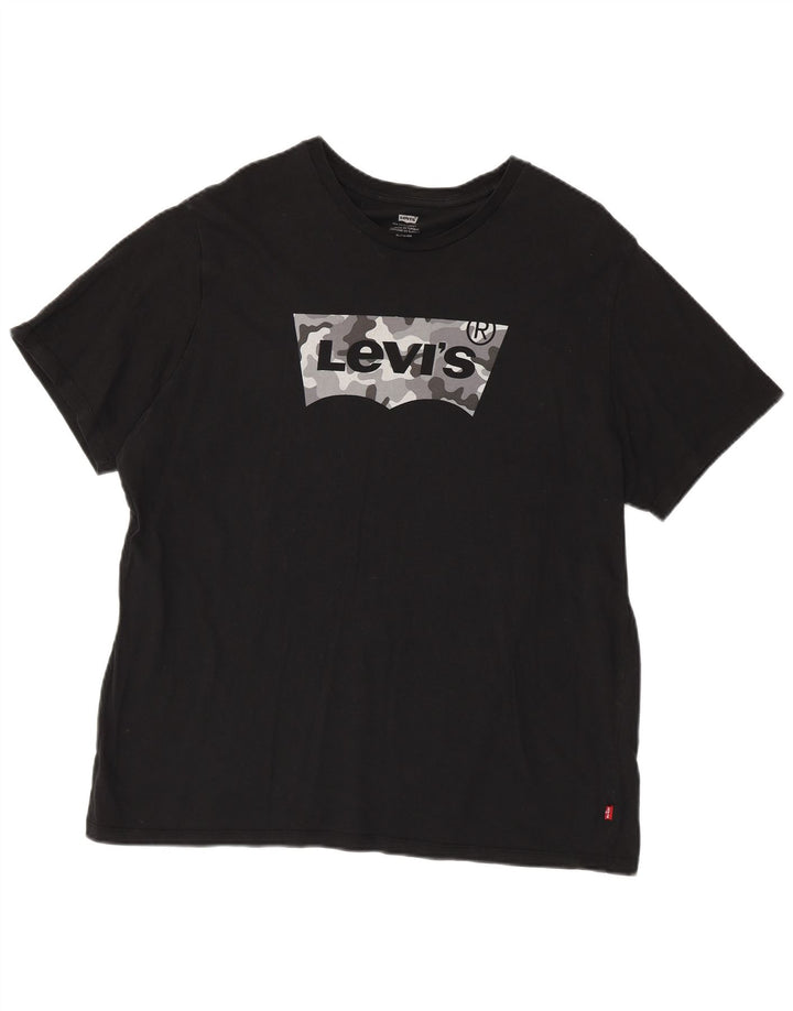 Мужская футболка с рисунком LEVI'S Top XL, черный хлопок